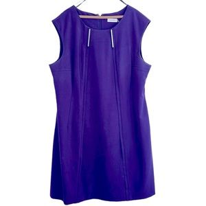 Calvin Klein Purple Sheath Dress   Size 20W